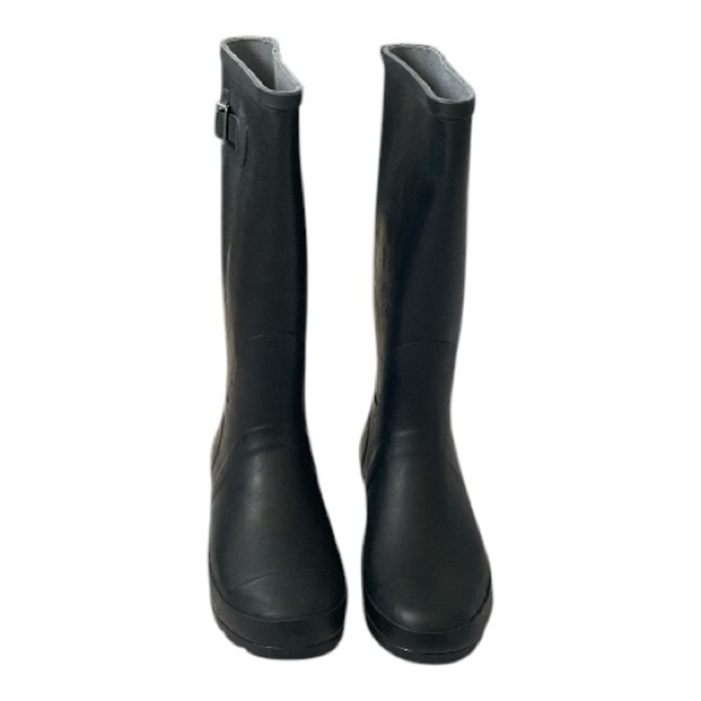 Women's Black Rain Boots Size (9) - Picture 10 of 12